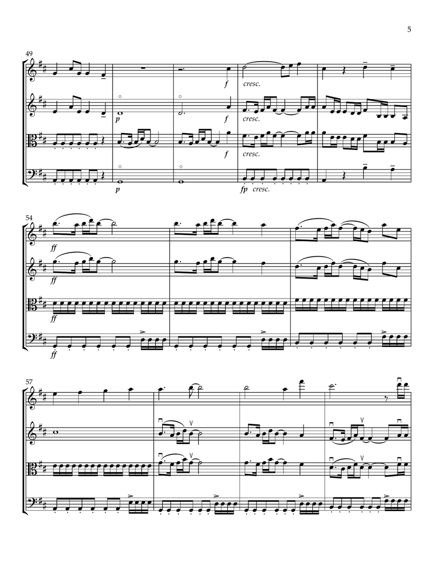That's So True String Quartet scores gallery preview page 5