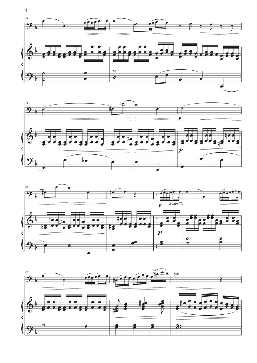 Dance of the Blessed Spirits for Euphonium and Piano Euphonium scores gallery preview page 4