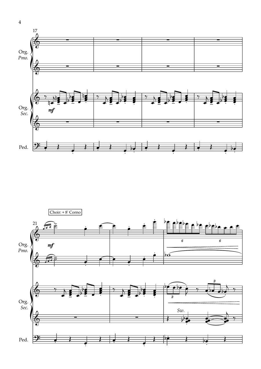 Main Title Theme (Ghostbusters) Organ Solo scores gallery preview page 4