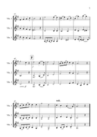 Thine Be The Glory - Easy Violin Trio (Easter/Church Music) Small Ensemble scores gallery preview page 3