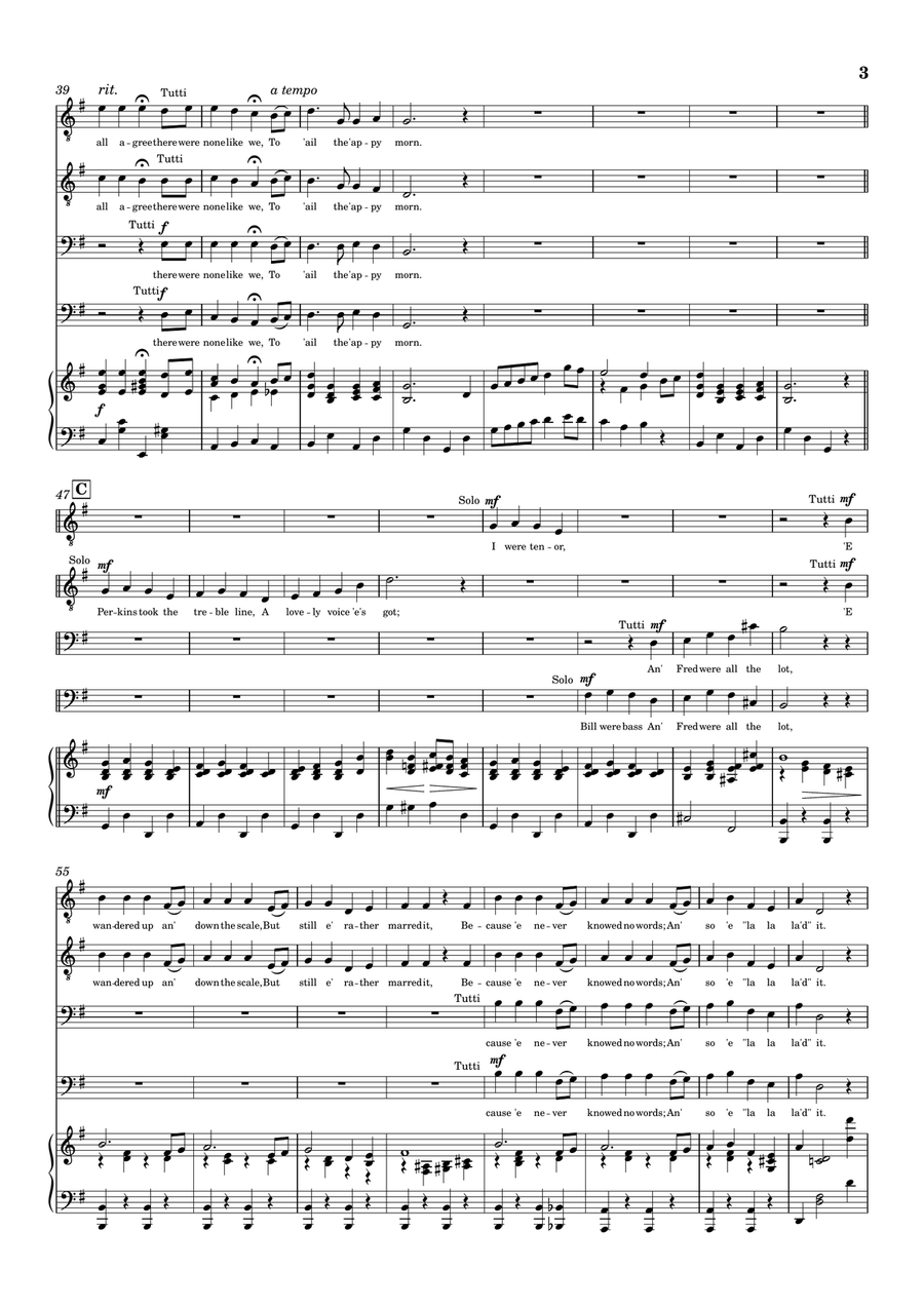 The Carol Singers The Carol Singers TTBB scores gallery preview page 3