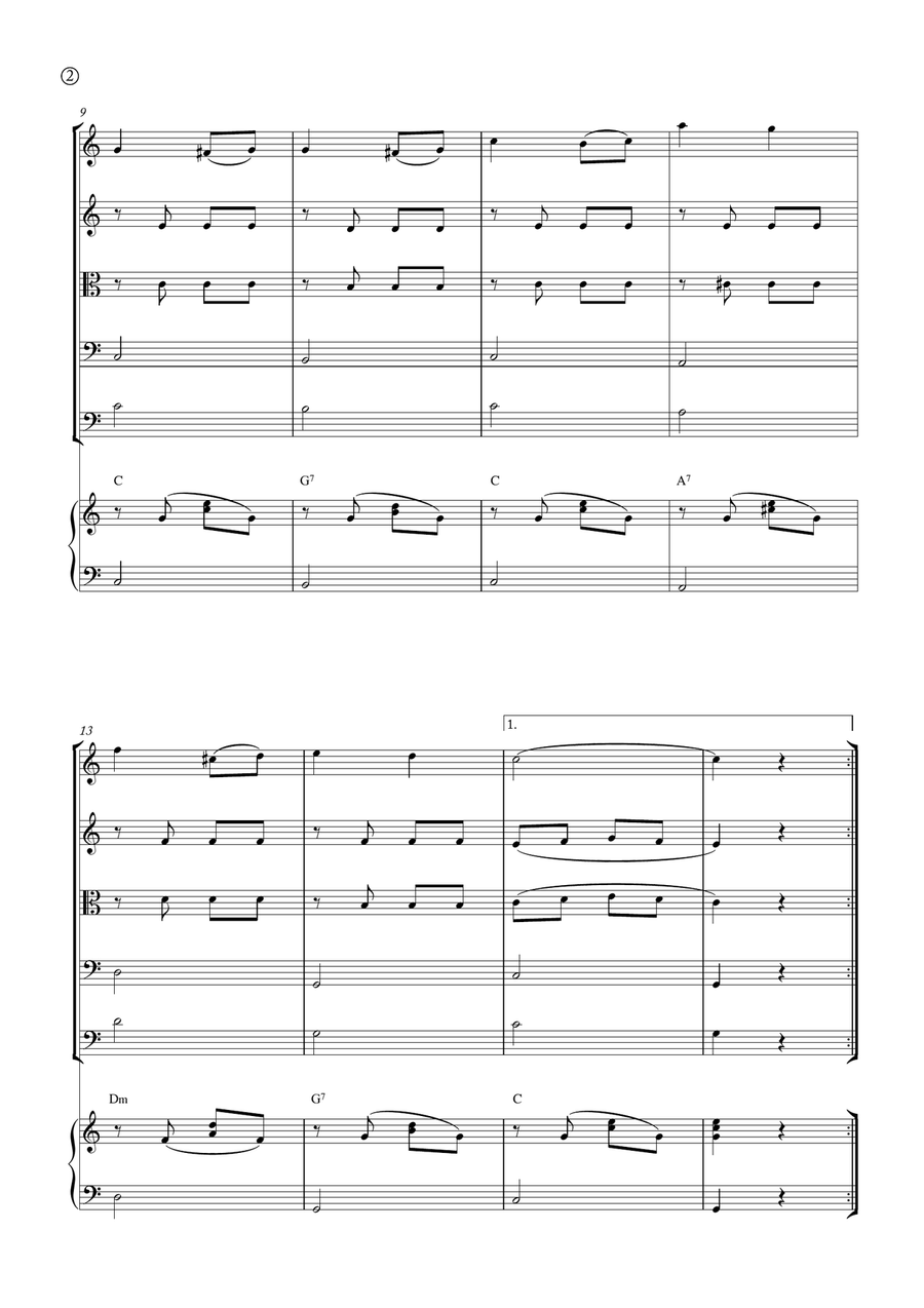 Melody in F Melody in F String Orchestra scores gallery preview page 2