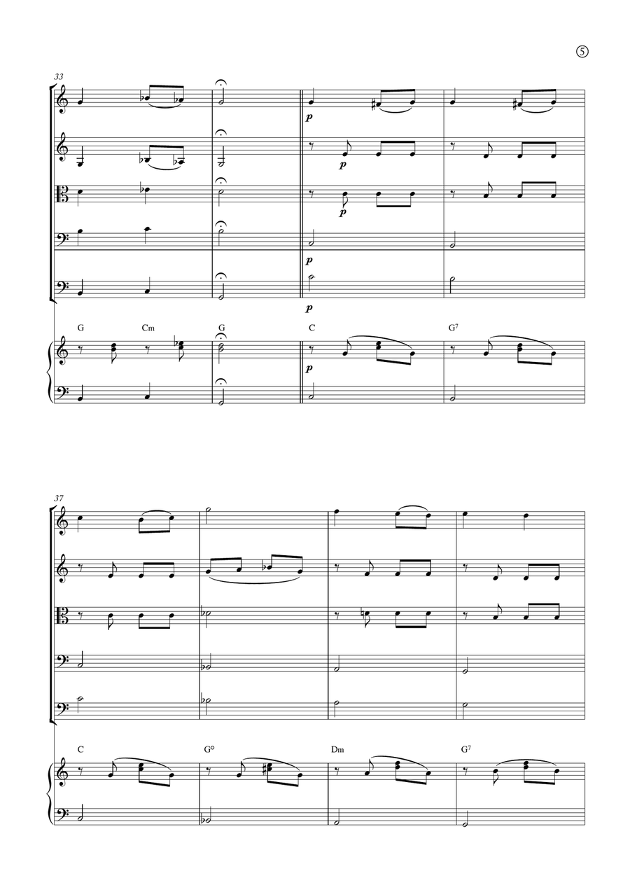 Melody in F Melody in F String Orchestra scores gallery preview page 5