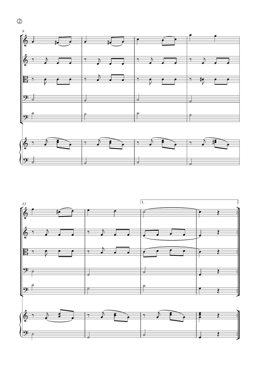 Melody in F Melody in F String Orchestra scores gallery preview page 2