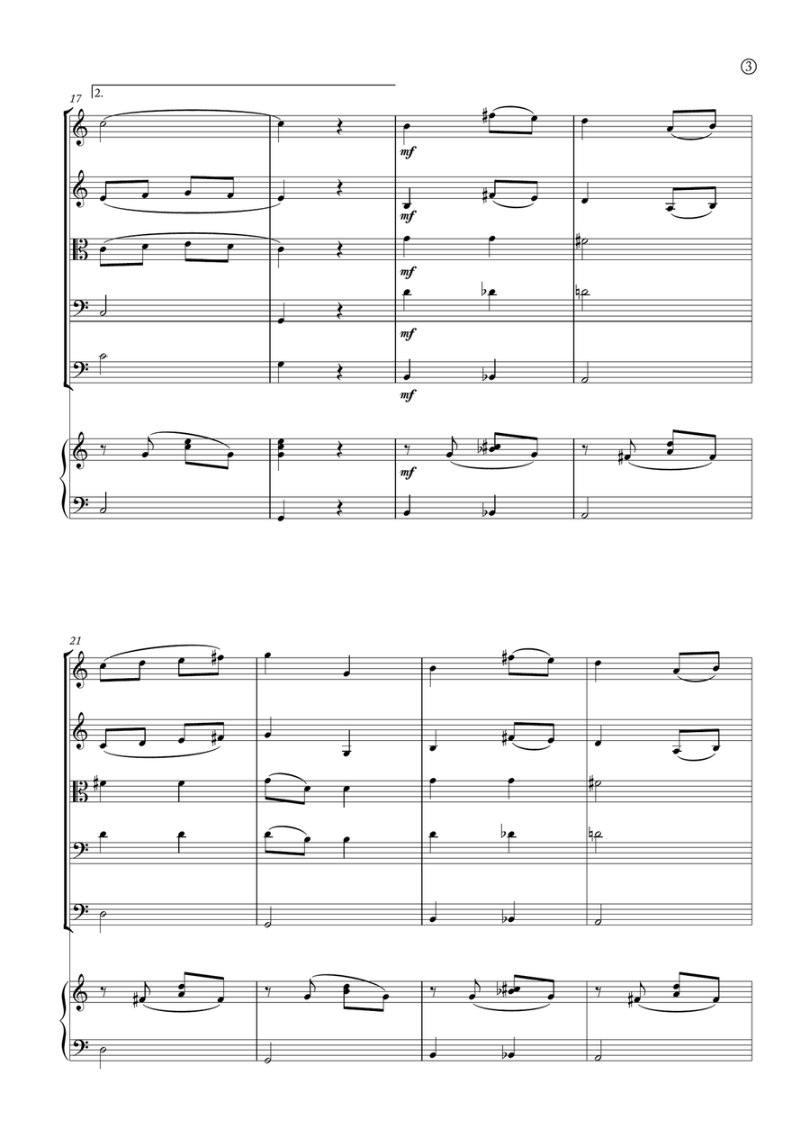 Melody in F Melody in F String Orchestra scores gallery preview page 3