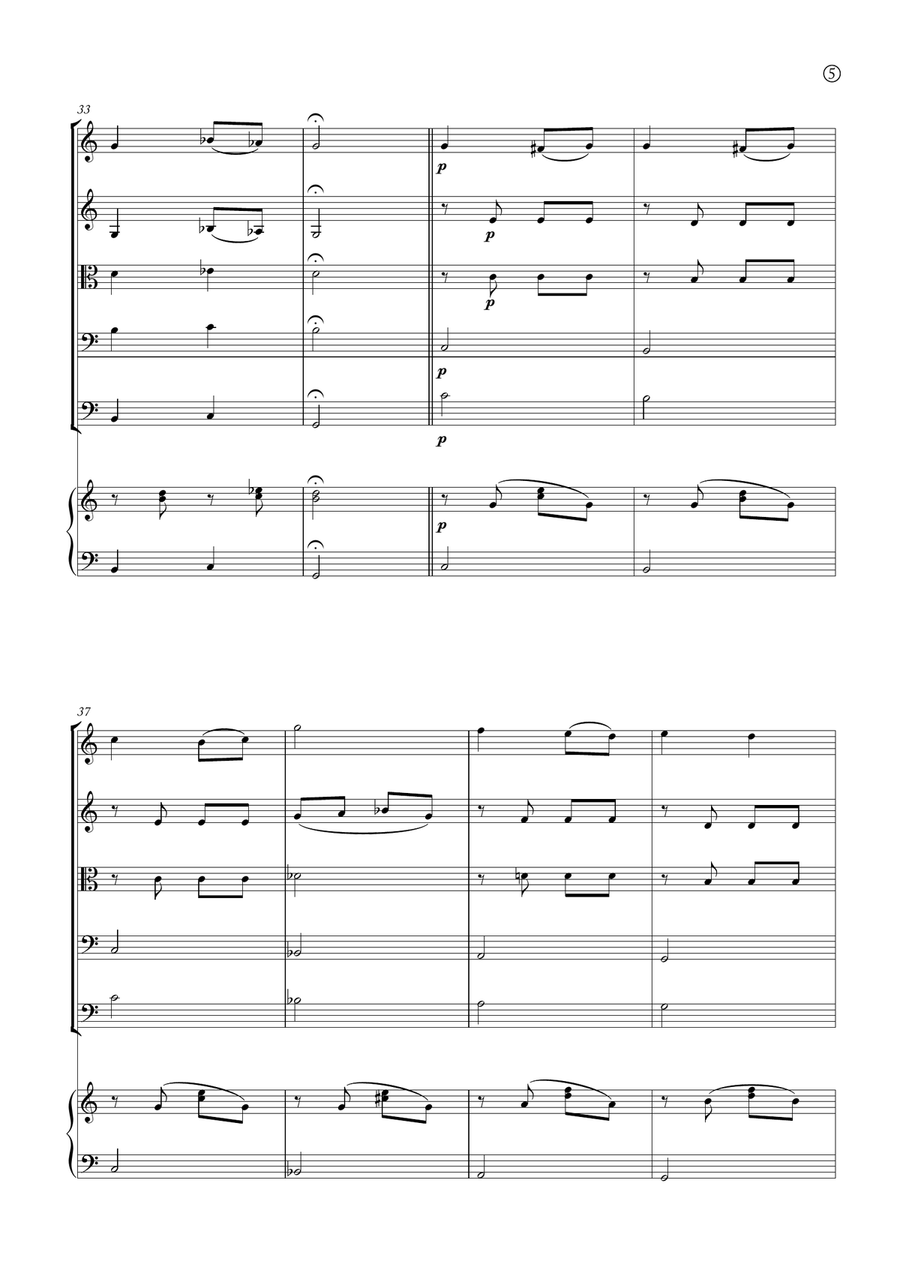 Melody in F Melody in F String Orchestra scores gallery preview page 5