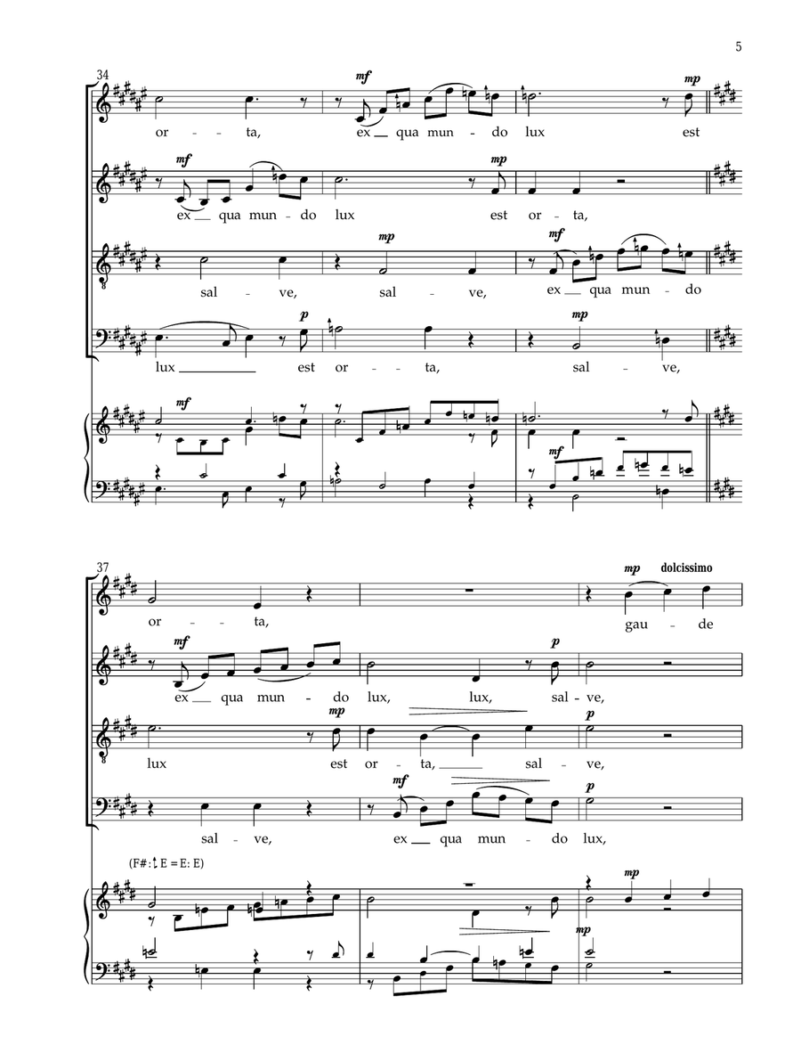 Ave Regina 4-Part scores gallery preview page 5