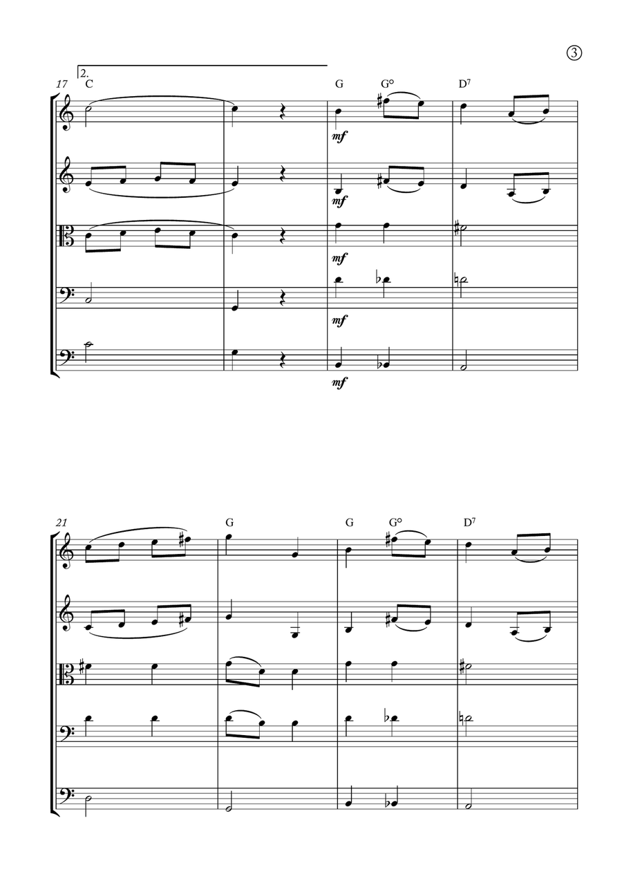 Melody in F Melody in F String Orchestra scores gallery preview page 3