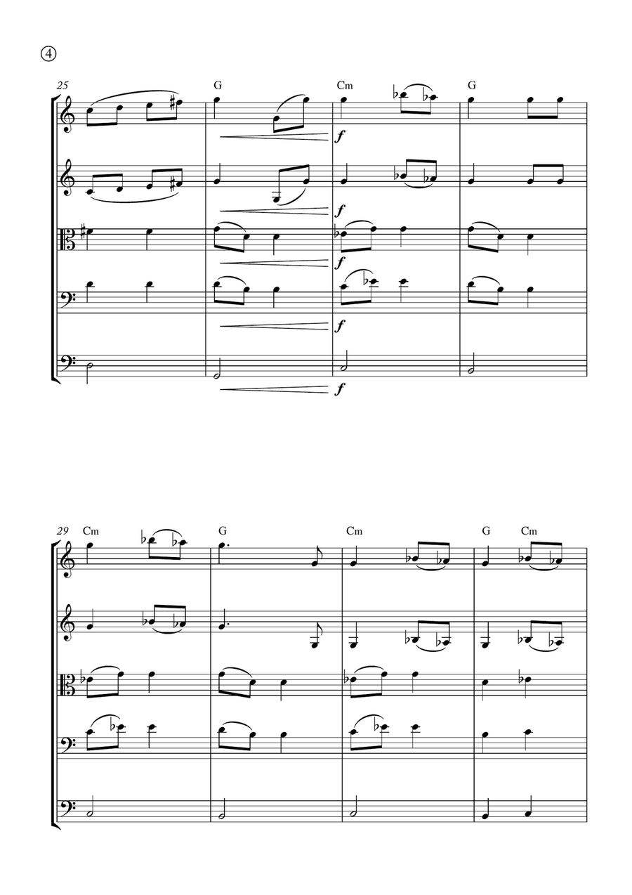 Melody in F Melody in F String Orchestra scores gallery preview page 4