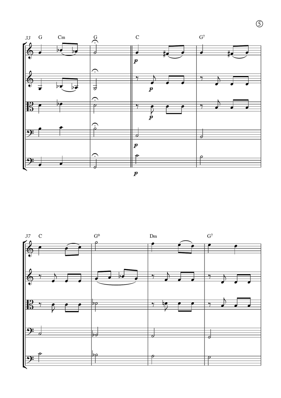 Melody in F Melody in F String Orchestra scores gallery preview page 5