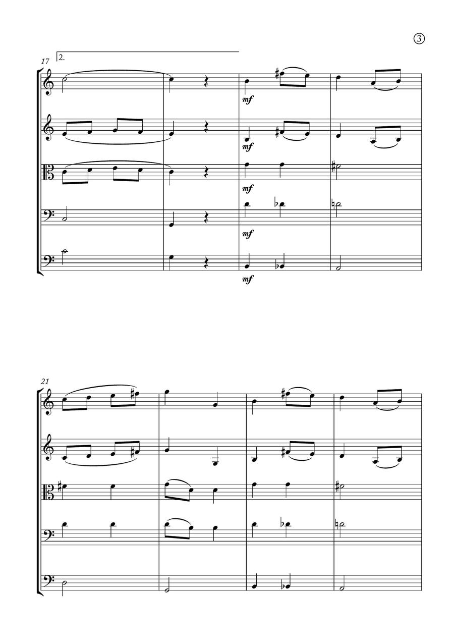 Melody in F Melody in F String Orchestra scores gallery preview page 3