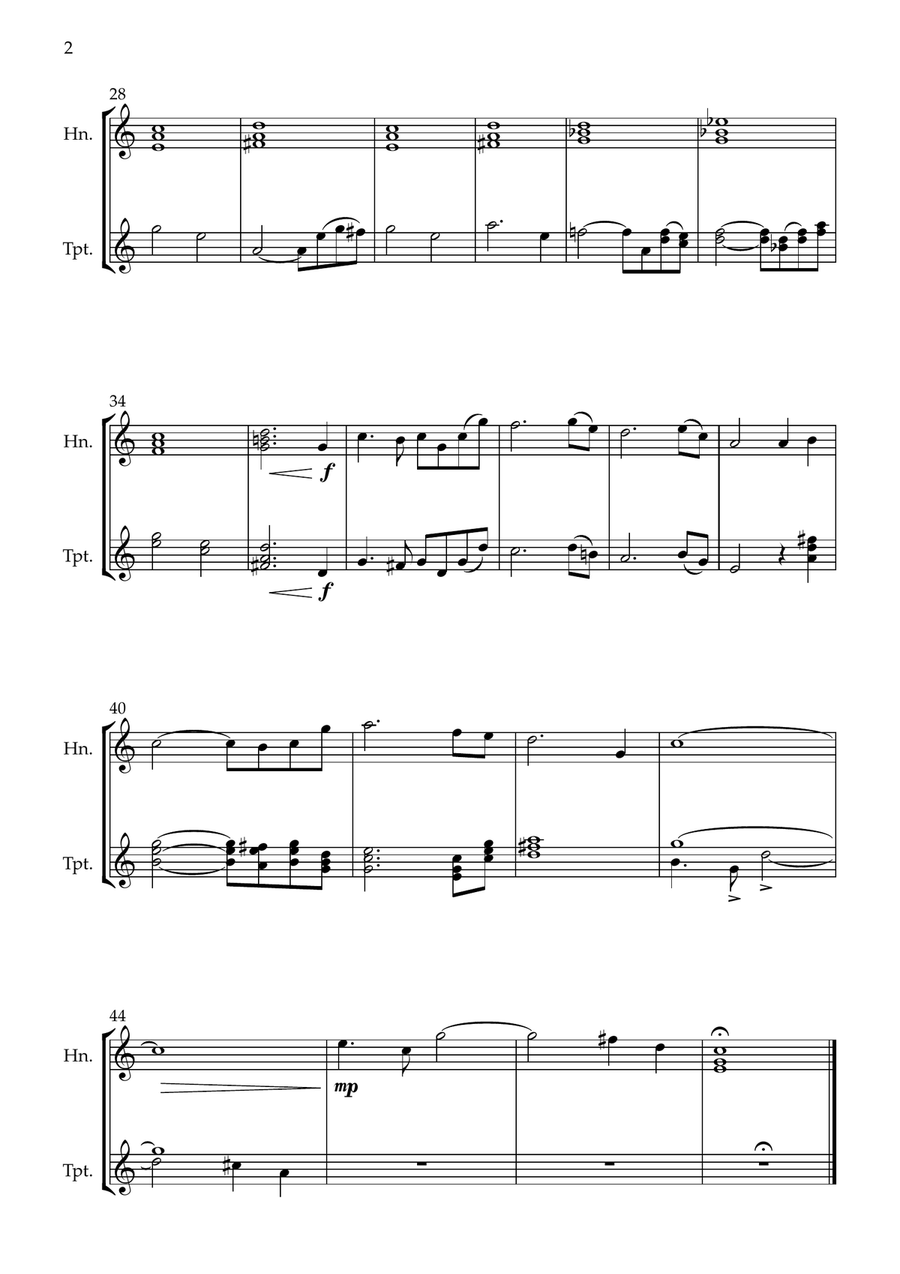 Star Trek: First Contact - Main Title / Locutus Brass Duet scores gallery preview page 2
