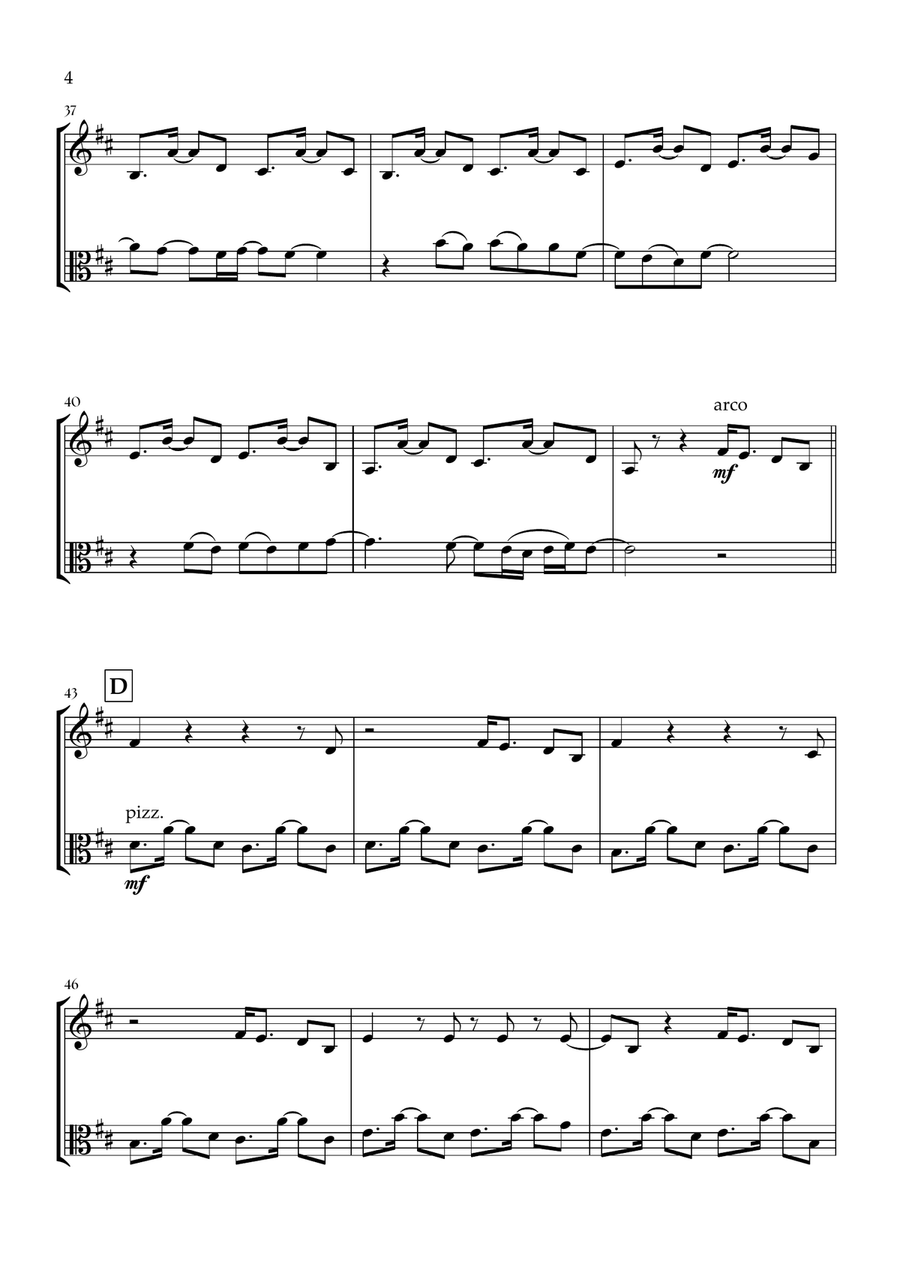 Birds Of A Feather Birds Of A Feather String Duet scores gallery preview page 4