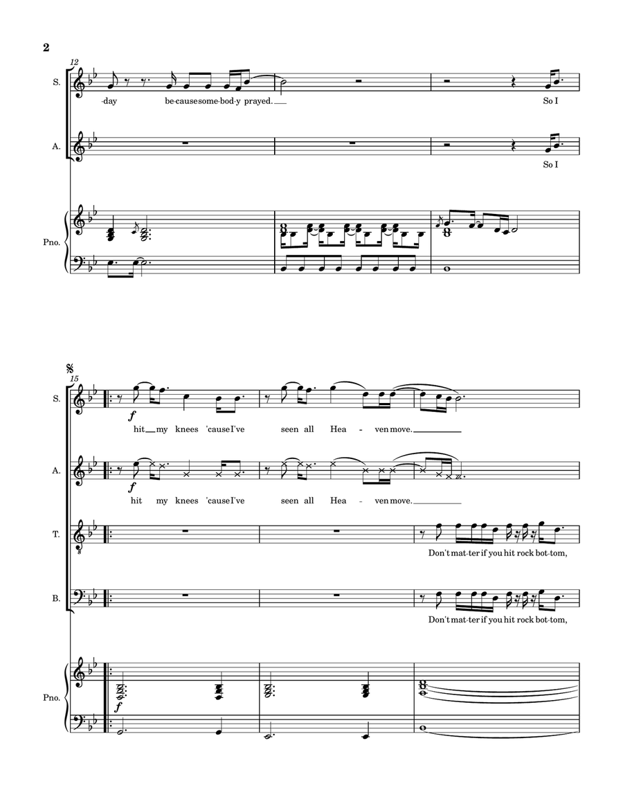 Somebody Prayed Somebody Prayed 4-Part scores gallery preview page 3