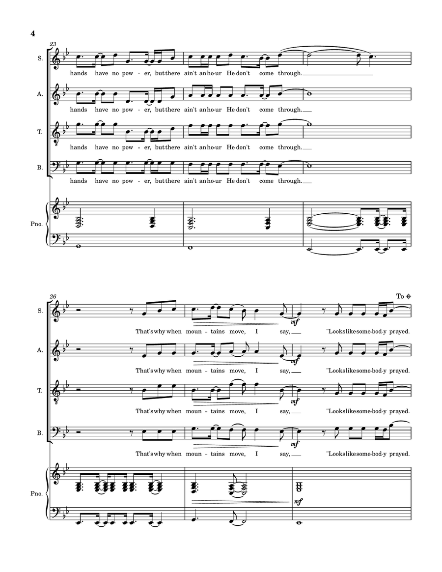 Somebody Prayed Somebody Prayed 4-Part scores gallery preview page 5
