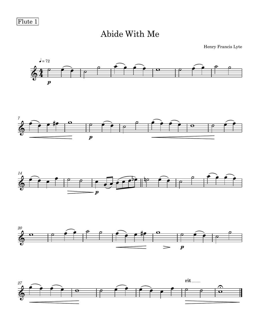 Abide With Me Flute Trio scores gallery preview page 3