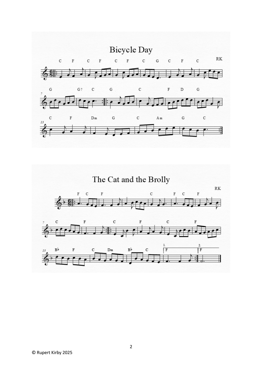 The Ninth Collection of Fiddle Tunes from the Writer of The Lorry Driver's Lunch Violin Solo scores gallery preview page 2