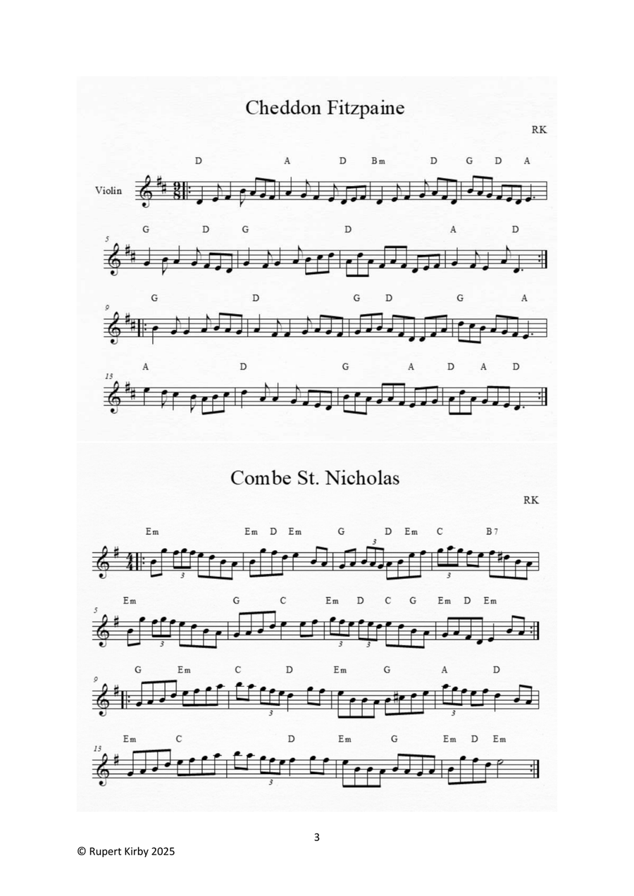 The Ninth Collection of Fiddle Tunes from the Writer of The Lorry Driver's Lunch Violin Solo scores gallery preview page 3