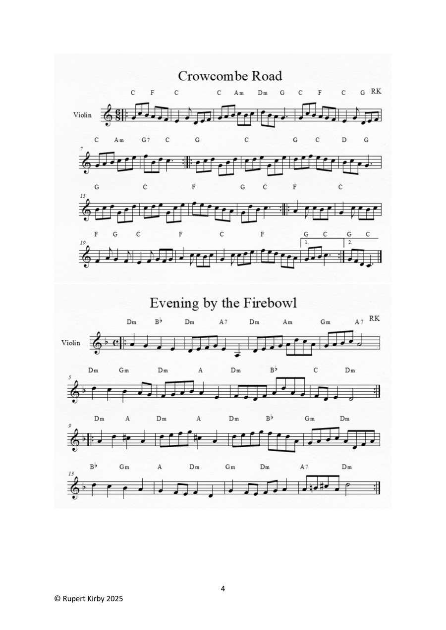 The Ninth Collection of Fiddle Tunes from the Writer of The Lorry Driver's Lunch Violin Solo scores gallery preview page 4