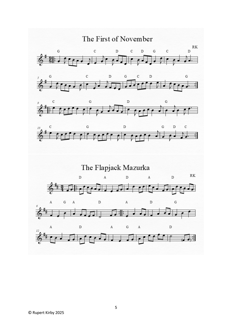 The Ninth Collection of Fiddle Tunes from the Writer of The Lorry Driver's Lunch Violin Solo scores gallery preview page 5