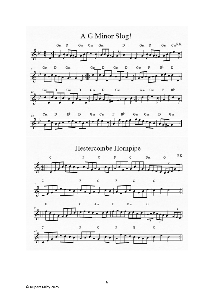 The Ninth Collection of Fiddle Tunes from the Writer of The Lorry Driver's Lunch Violin Solo scores gallery preview page 6