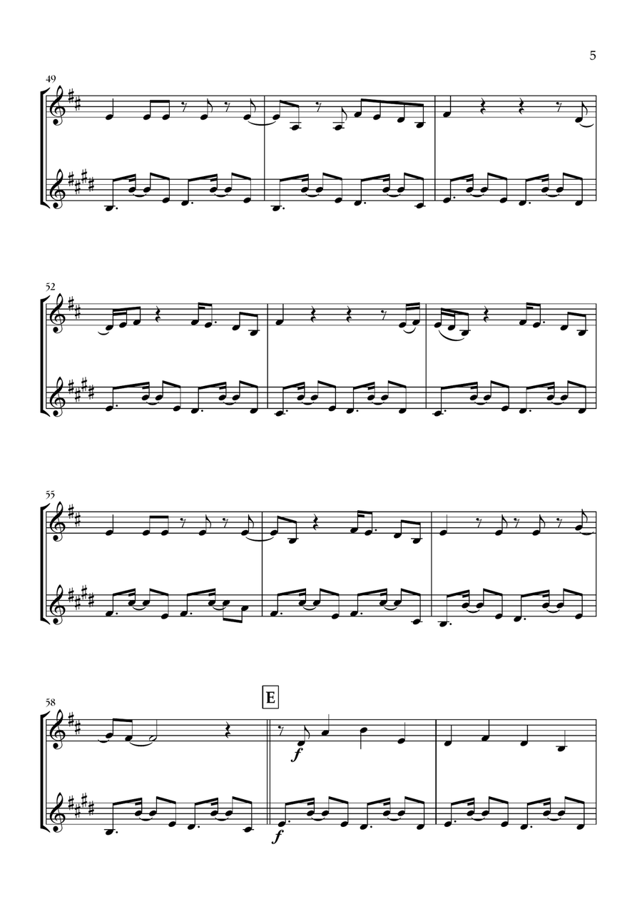 Birds Of A Feather Birds Of A Feather B-Flat Clarinet scores gallery preview page 5
