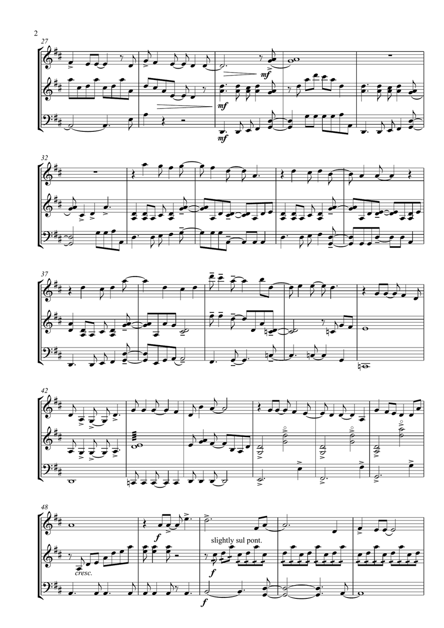 Defying Gravity Defying Gravity String Trio scores gallery preview page 2