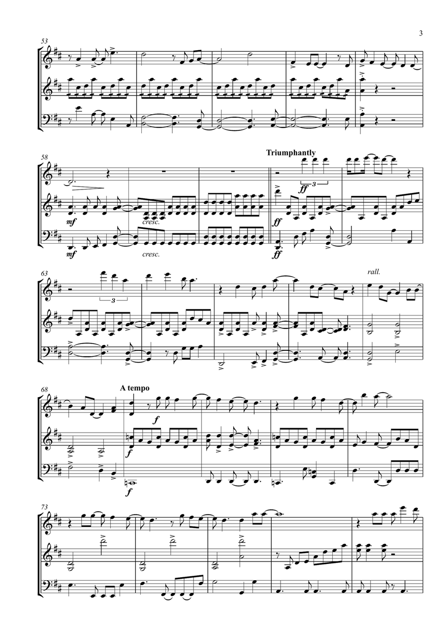 Defying Gravity Defying Gravity String Trio scores gallery preview page 3