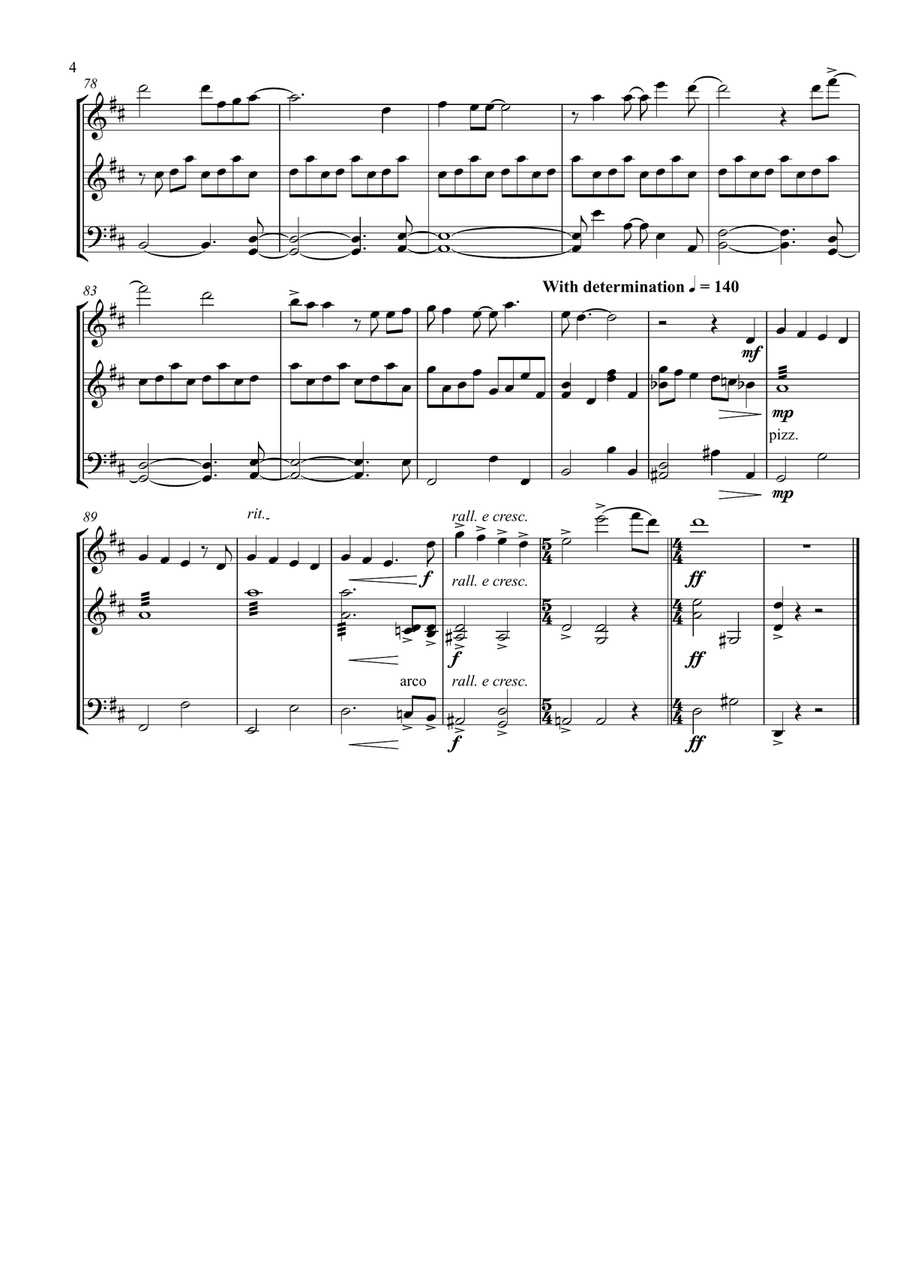 Defying Gravity Defying Gravity String Trio scores gallery preview page 4