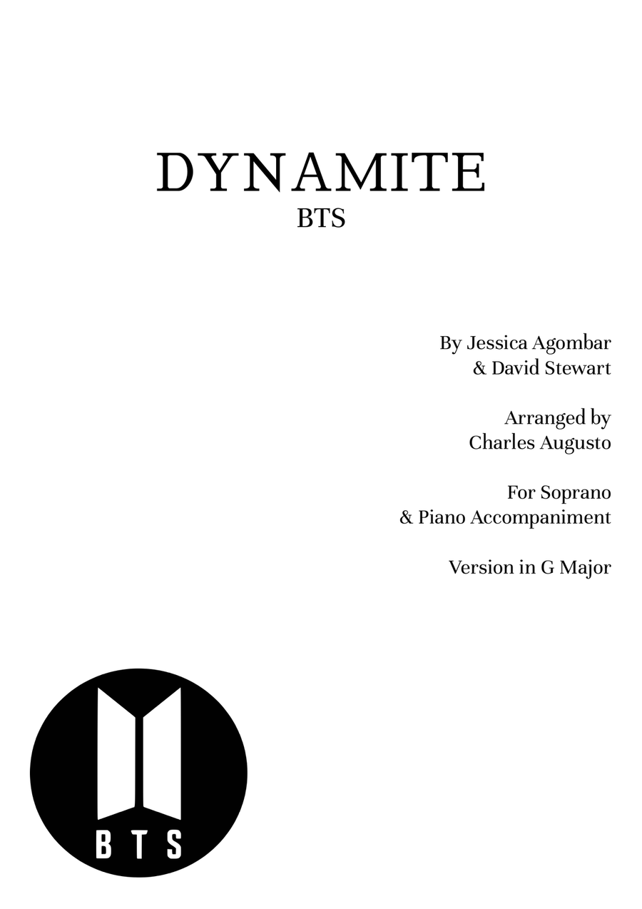 Dynamite Dynamite Piano, Vocal scores gallery preview page 1