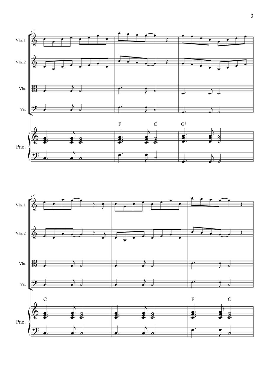 Music Box Dancer Music Box Dancer String Quartet scores gallery preview page 3