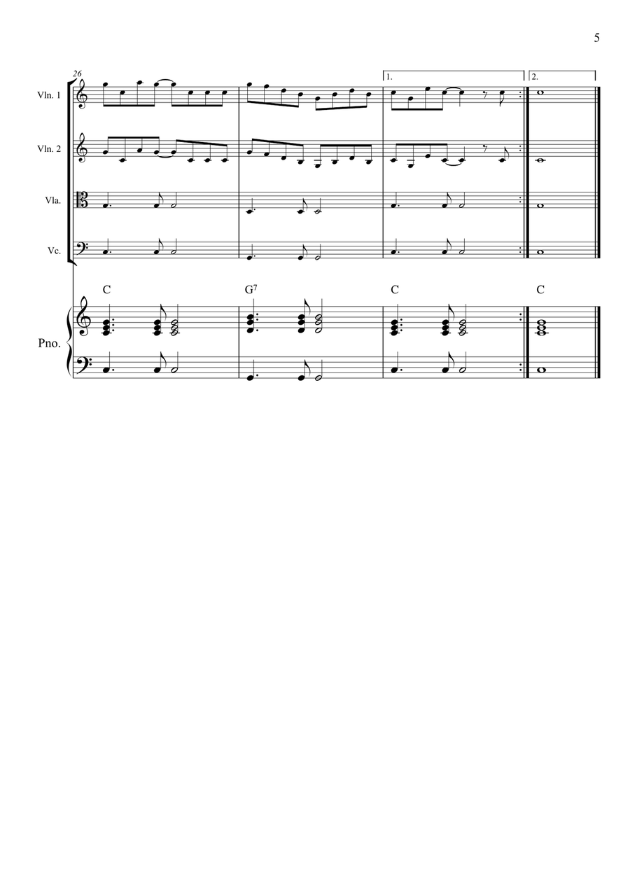 Music Box Dancer Music Box Dancer String Quartet scores gallery preview page 5