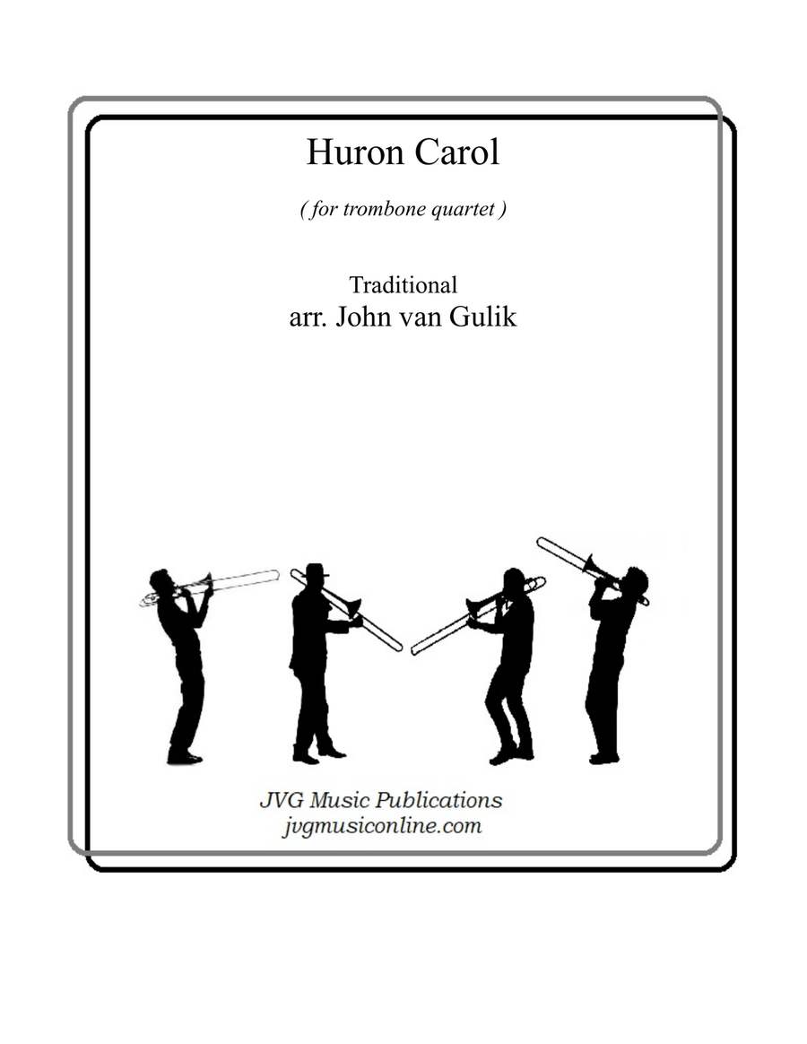 Huron Carol Huron Carol Brass Quartet scores gallery preview page 1