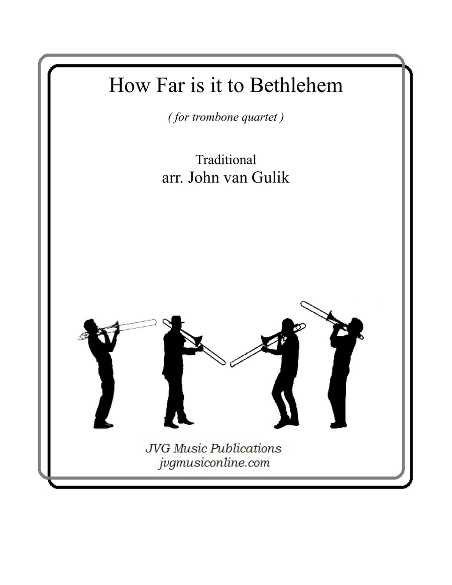 How Far is it to Bethlehem Brass Quartet scores gallery preview page 1