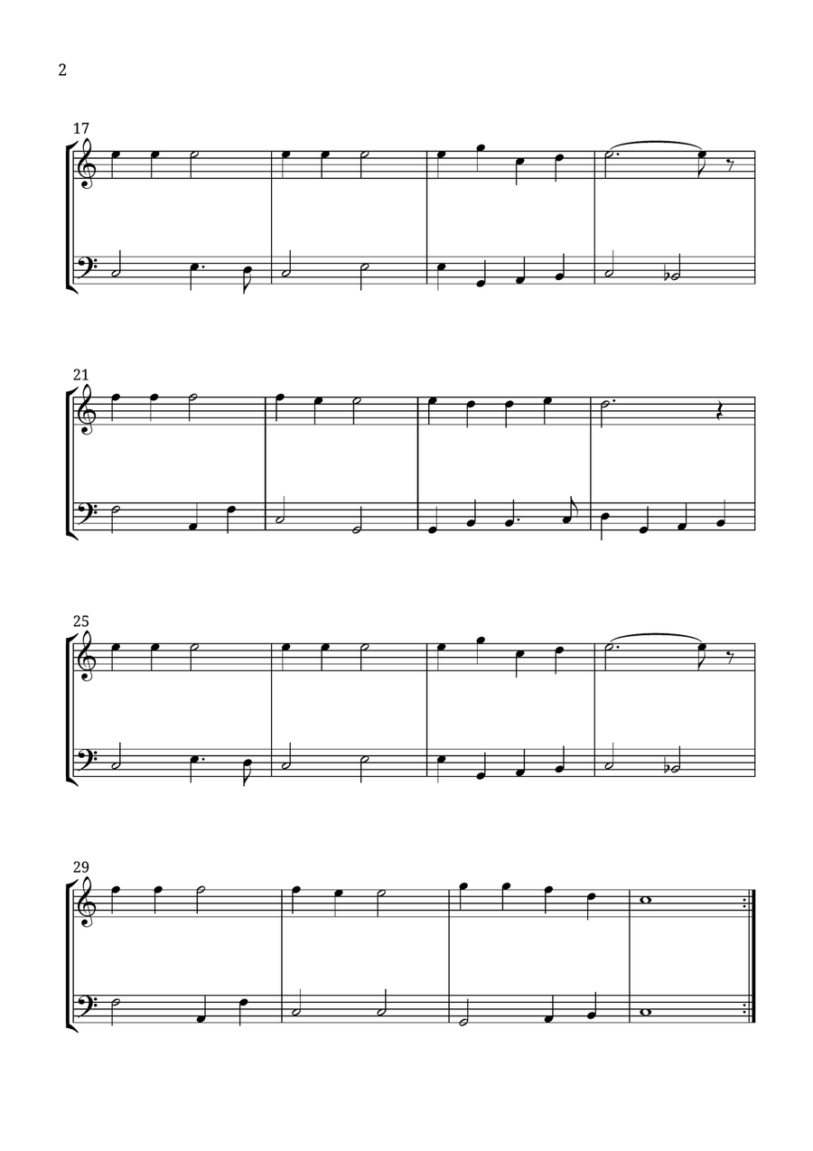 Jingle Bells Jingle Bells String Duet scores gallery preview page 2