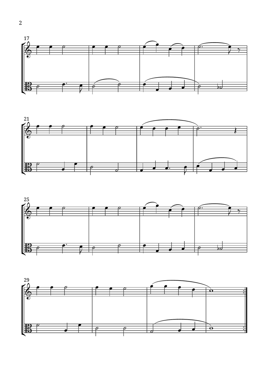 Jingle Bells Jingle Bells String Duet scores gallery preview page 2