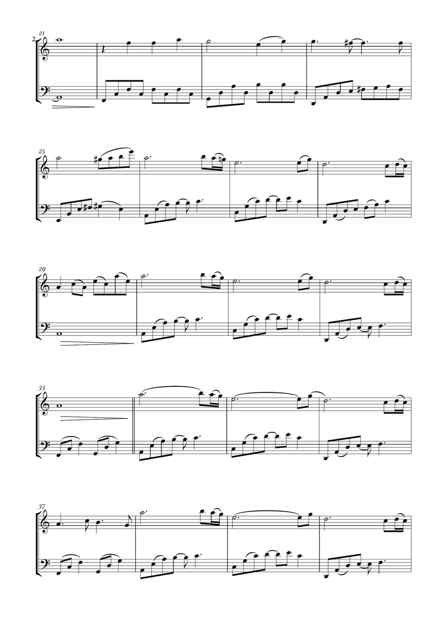 Sadness And Sorrow Sadness And Sorrow Woodwind Duet scores gallery preview page 2