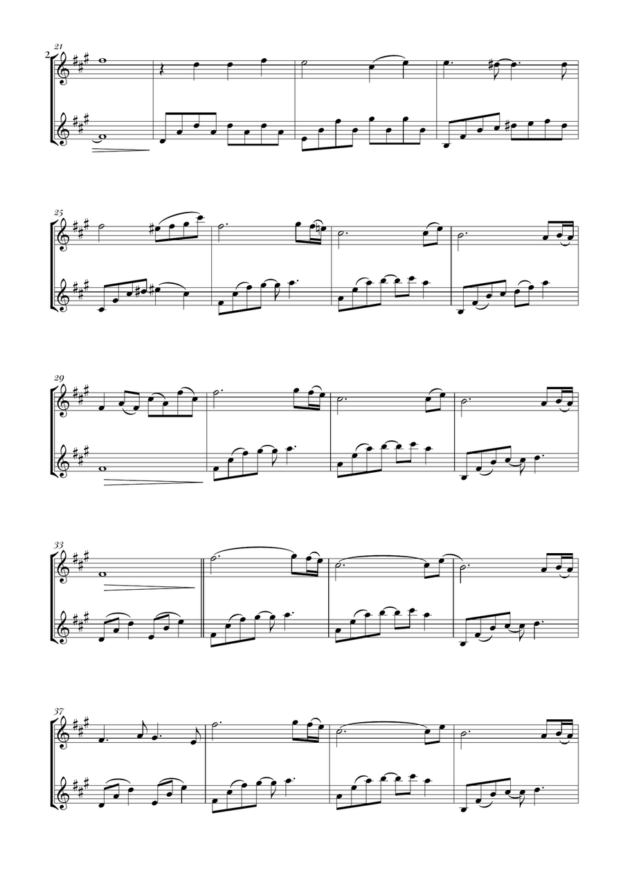 Sadness And Sorrow Sadness And Sorrow Woodwind Duet scores gallery preview page 2