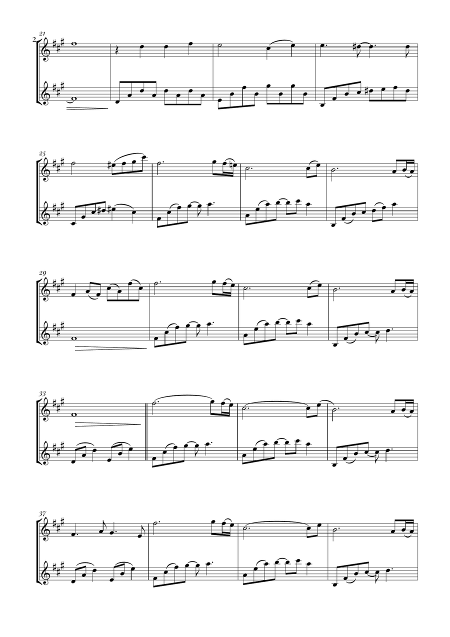 Sadness And Sorrow Sadness And Sorrow Woodwind Duet scores gallery preview page 2