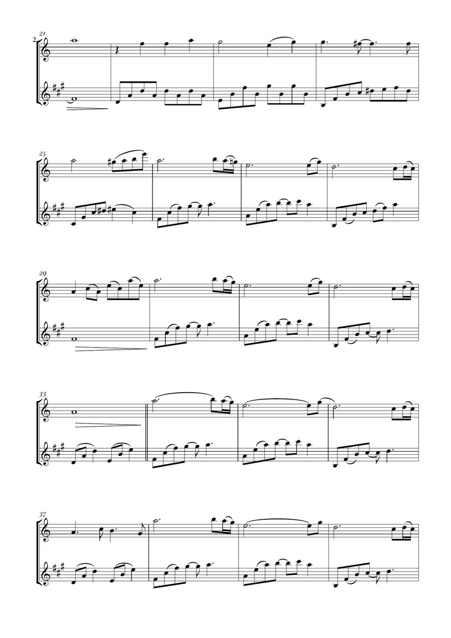 Sadness And Sorrow Sadness And Sorrow Woodwind Duet scores gallery preview page 2