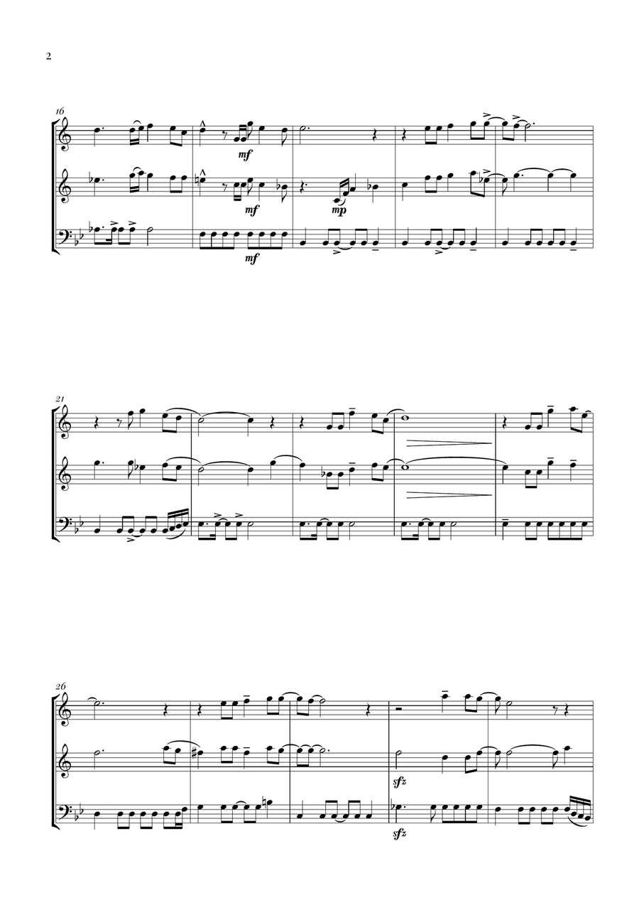 Circle Of Life Circle Of Life Brass Trio scores gallery preview page 2
