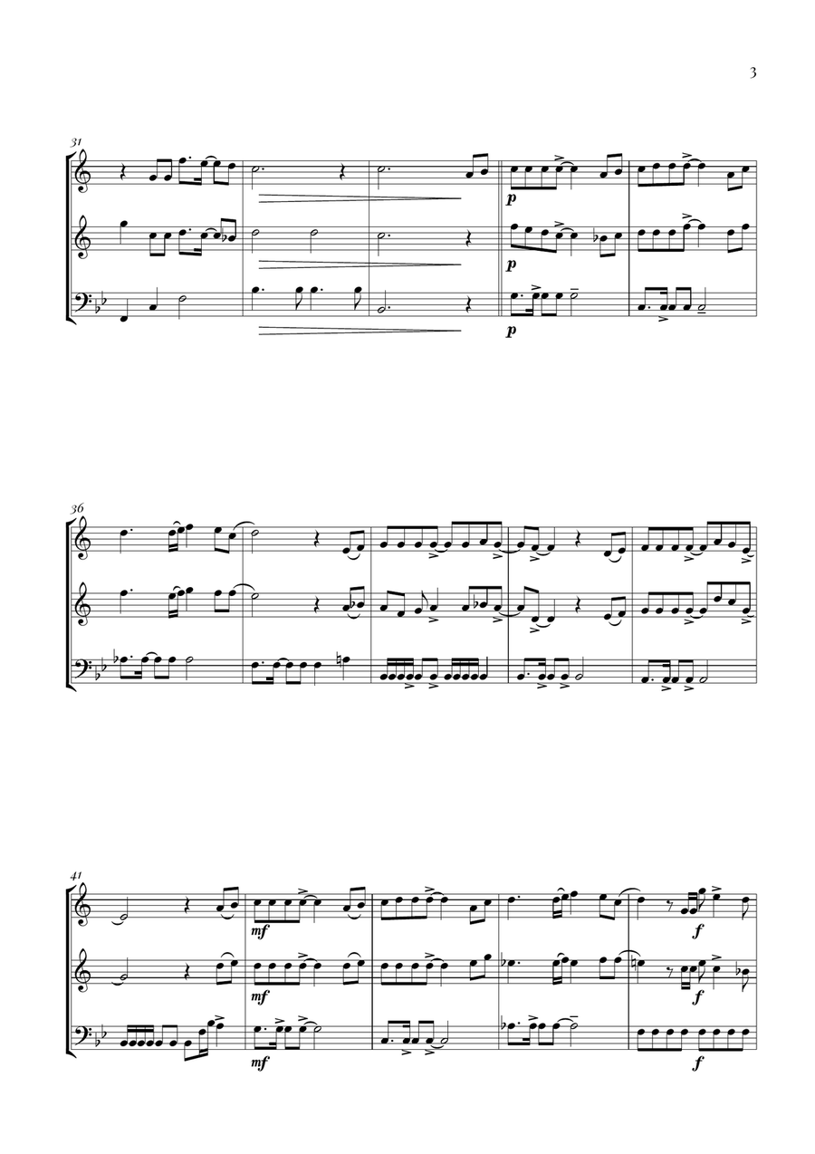 Circle Of Life Circle Of Life Brass Trio scores gallery preview page 3
