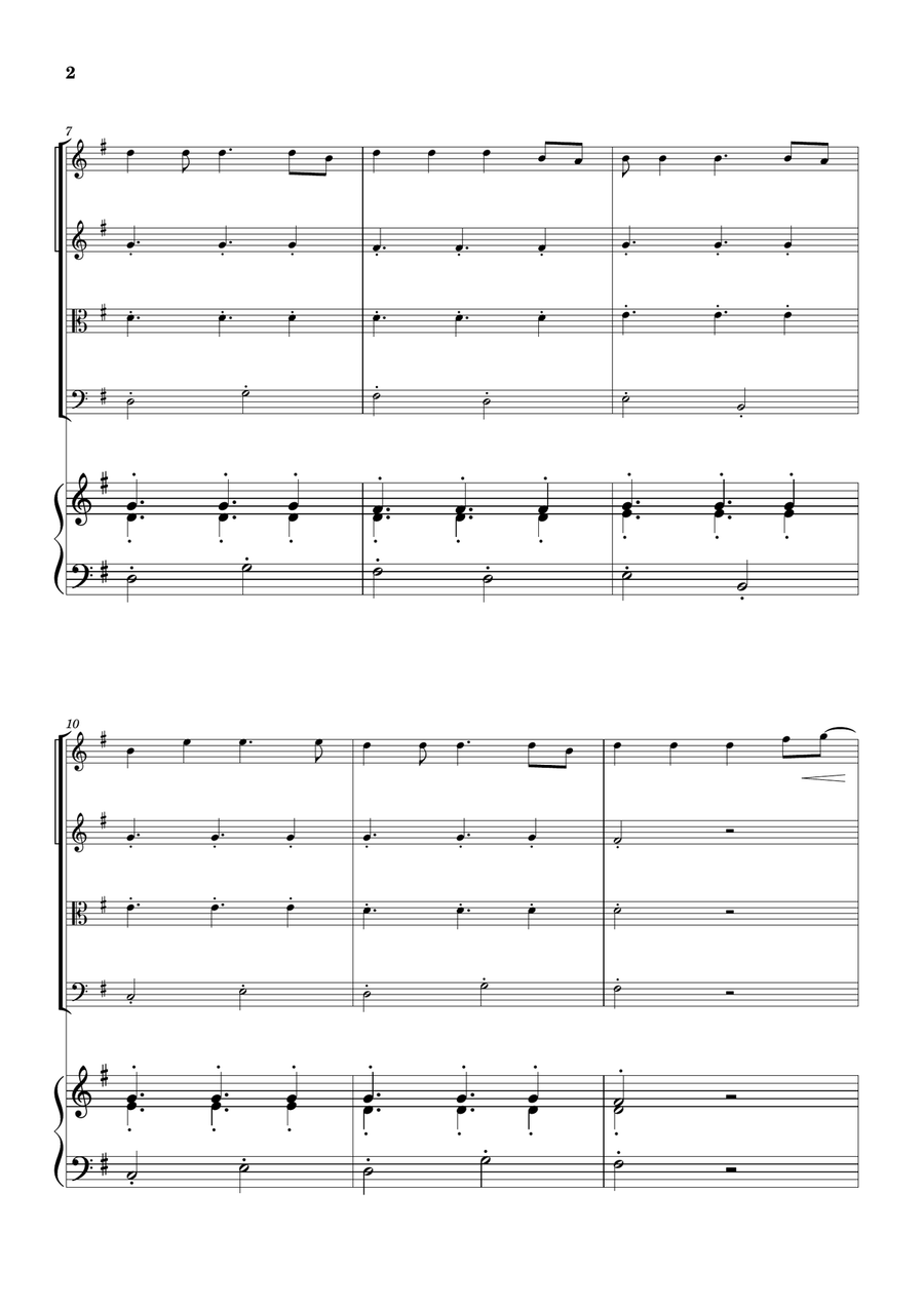 Cheap Thrills (Feat. Sean Paul) String Quartet scores gallery preview page 2