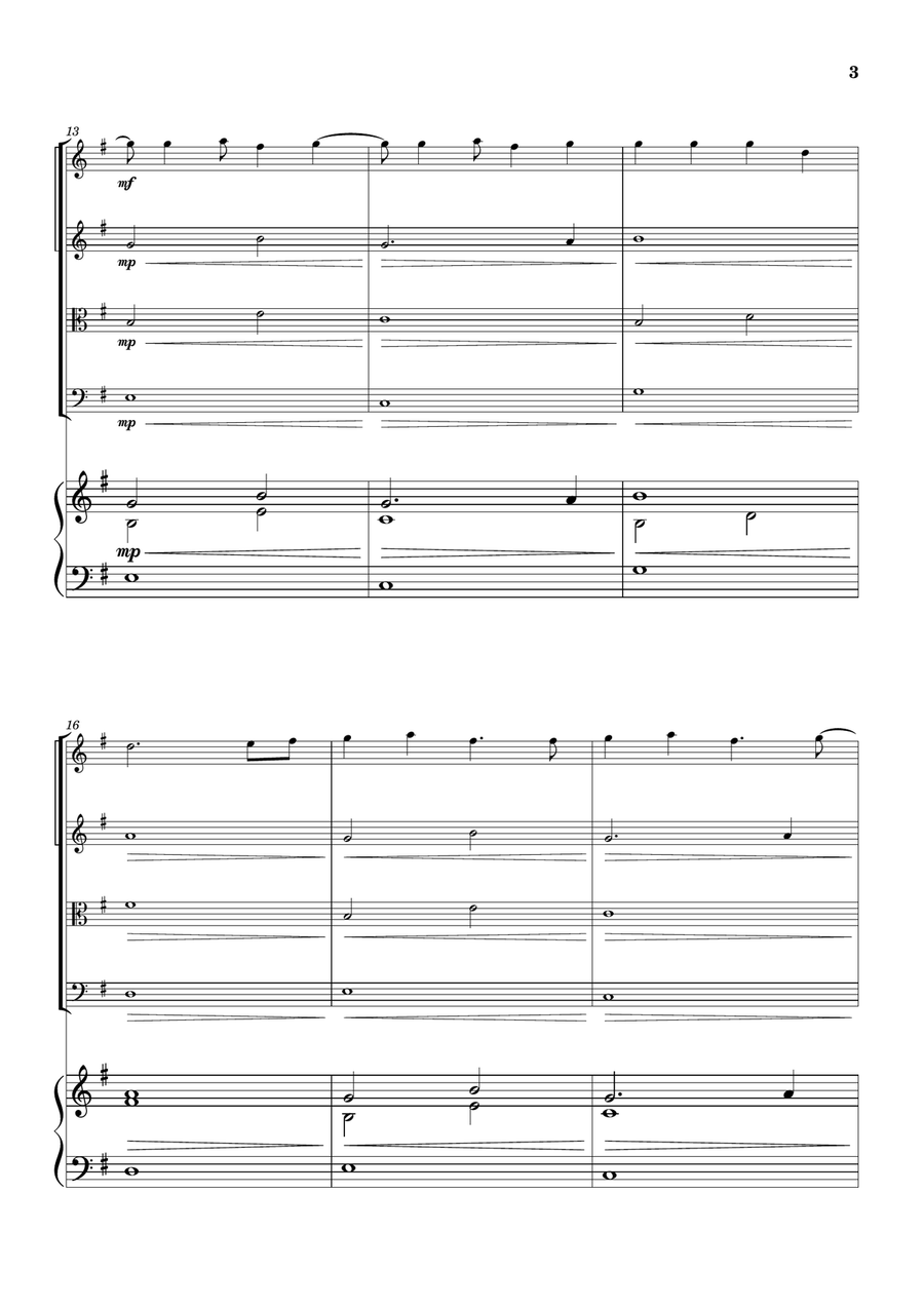 Cheap Thrills (Feat. Sean Paul) String Quartet scores gallery preview page 3