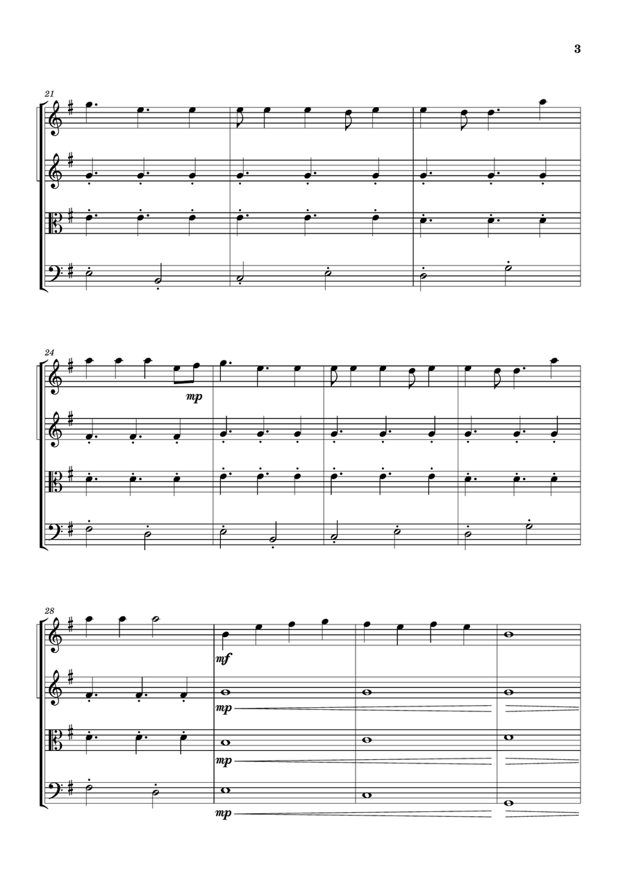 Cheap Thrills (Feat. Sean Paul) String Quartet scores gallery preview page 3