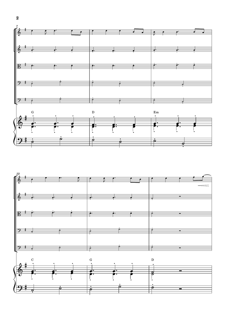Cheap Thrills (Feat. Sean Paul) String Orchestra scores gallery preview page 2