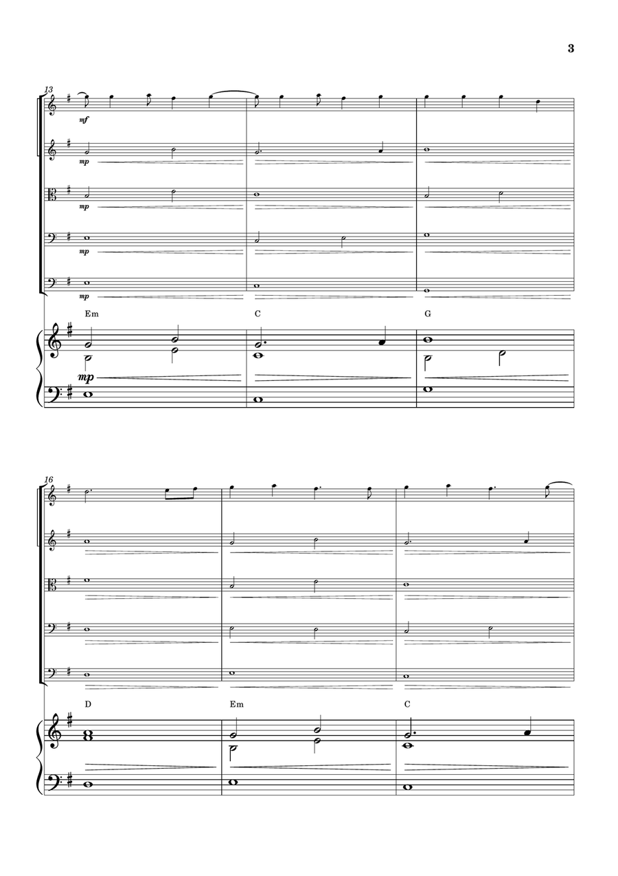 Cheap Thrills (Feat. Sean Paul) String Orchestra scores gallery preview page 3