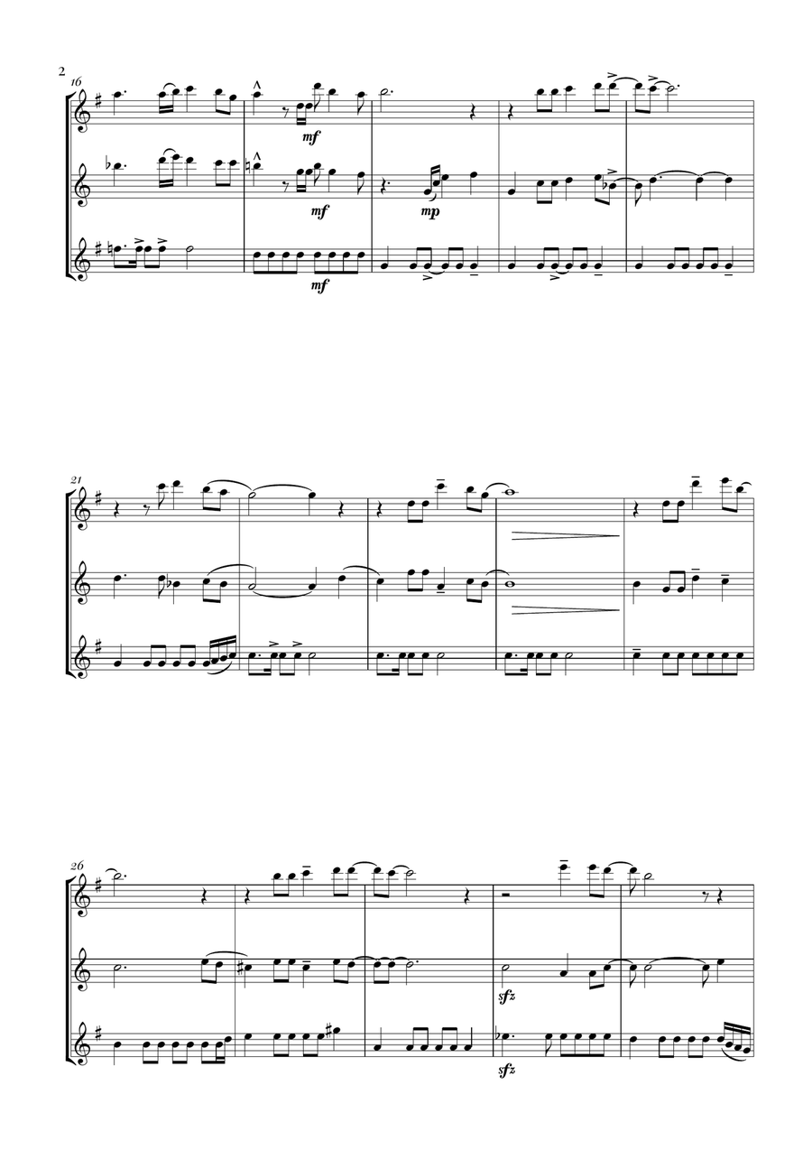 Circle Of Life Woodwind Trio scores gallery preview page 2