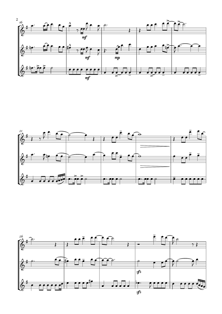 Circle Of Life Woodwind Trio scores gallery preview page 2