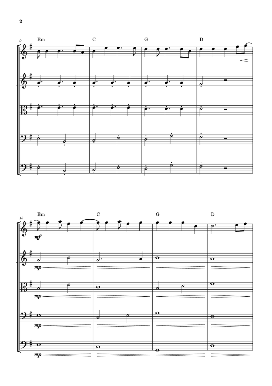 Cheap Thrills (Feat. Sean Paul) String Orchestra scores gallery preview page 2